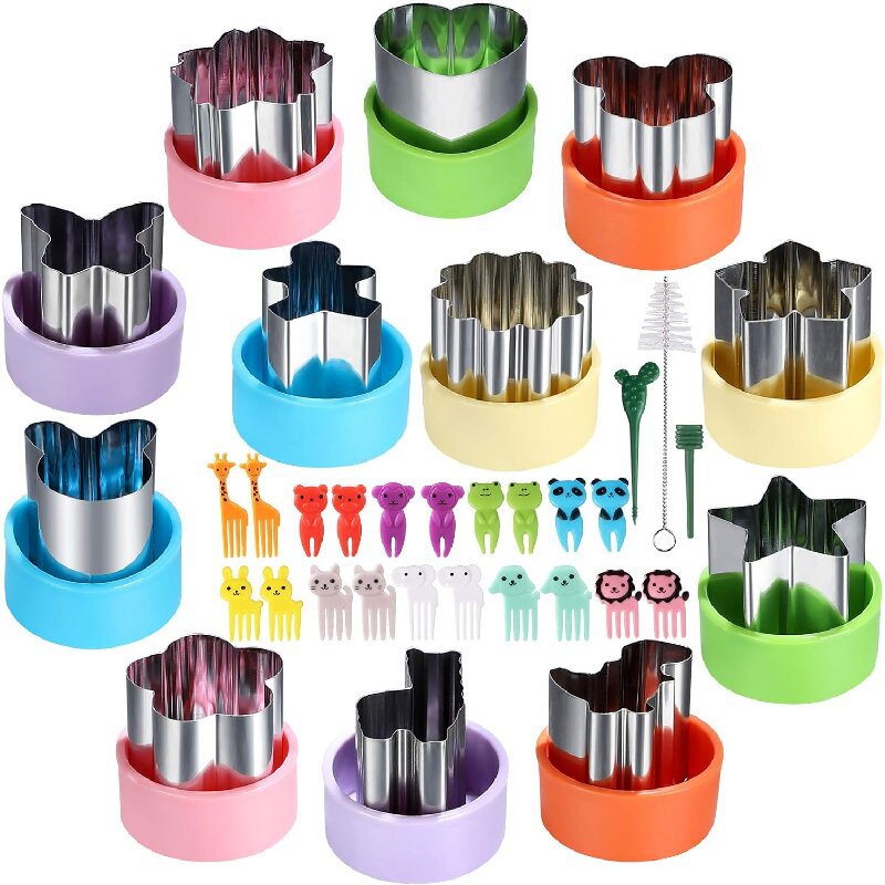 Kids Outdoor Kitchen Accessories - Set di forme per tagliaverdure in