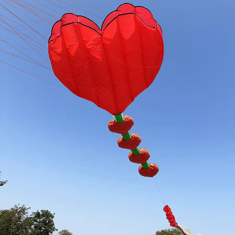 Kids Outdoor Area - Nuovo Aquilone a Cuore Gonfiabile Morbido