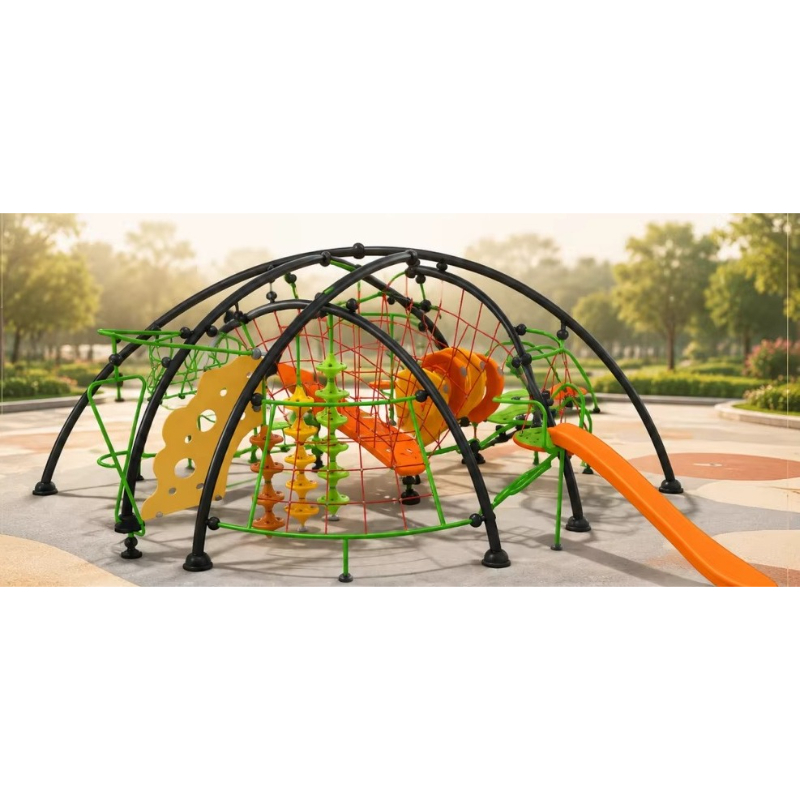 Kids Outdoor Climbing Frame - Struttura per Arrampicata, Cupola in Corda