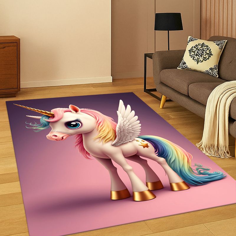 Kids Outdoor Area - Tappeto Unicorno dei Sogni, Cartone Animato