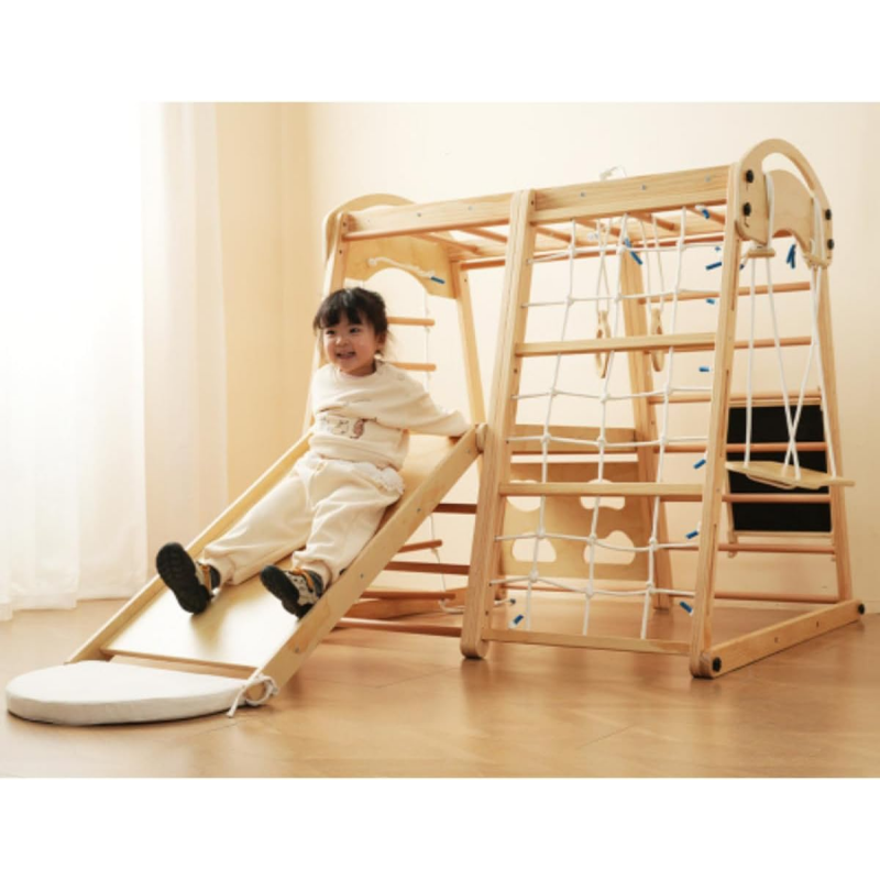Scivolo in Legno per Interni,  - Kids Outdoor Climbing Frame recensione e prezzo